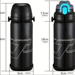 800ml Stainless Steel Water Bottle Double Insulation Cup