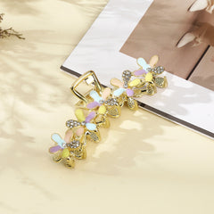 Rhinestone Flower Hair Claw Hair Clip for Women Girls