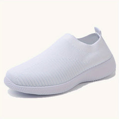 Women's Knitted Socks Sneakers Slip-on Flats Breathable Soft Sole Shoes