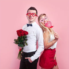 Wedding Party Paper Glasses Set
