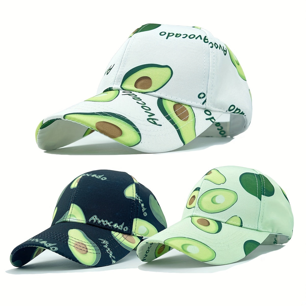 Outdoor Casual Fruit Pattern Sunscreen Peaked Cap for Men and Women