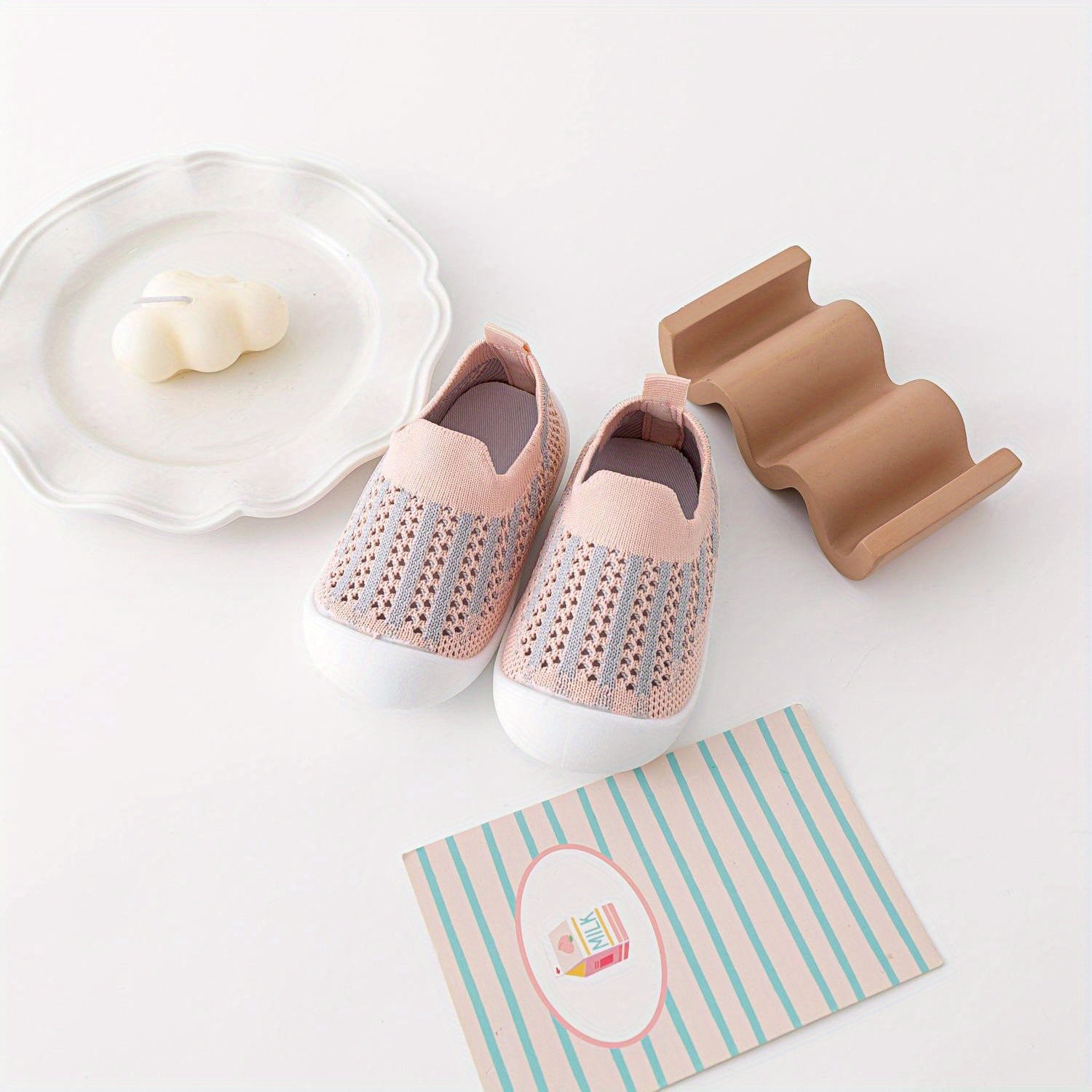 Baby Toddler Kids Striped Sock Shoes Non Slip Lightweight