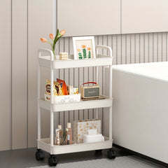 3 Tier Utility Cart Rolling Organization Cart Multifunctional Storage Shelves
