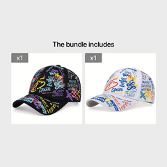 Casual Summer Graffiti Baseball Cap - Men's/Women's