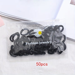 400pcs Cartoon Colorful Elastic Hair Ties - Girls' Hair Accessories