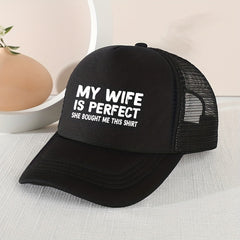 Kids Mesh Letter Printed Baseball Cap Sunshade Breathable Cap