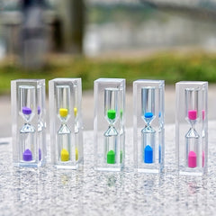 Transparent Glass 3 Minutes Sand Timer Hourglass Sandglass Tooth Brushing Timer
