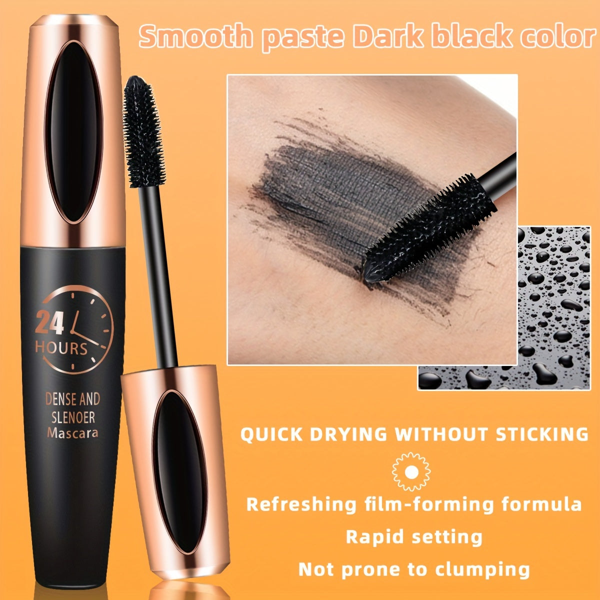 4D Silk Fiber Lash Mascara Intense Volumizing & Lengthening Waterproof