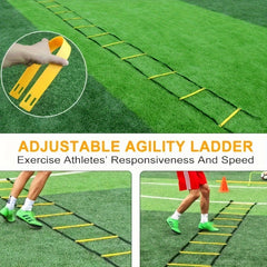 Agility Ladder Set with Parachute Speed Training Soccer Outdoor