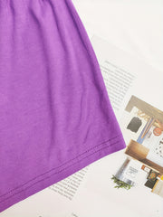 Lace Stitching Pajama Set V Neck Cami & Shorts