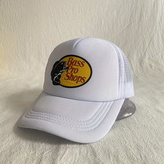 Unisex Hip Hop Trucker Hat Fish Print Baseball Cap Mesh Adjustable D