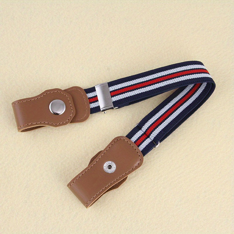 Kids Adjustable Elastic Belt Buckle Stretch Belt Decorative Accessories