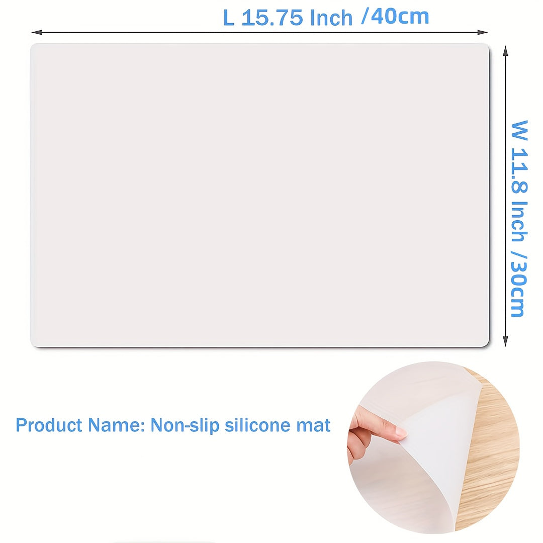 Translucent Non-Slip Silicone Mats 29.97x39 - 1 Pack