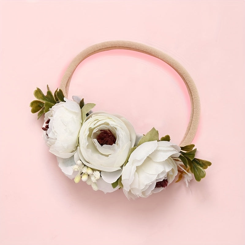 2pcs Baby Soft Flower Headbands Hairbands