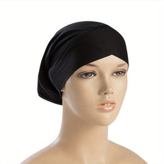 Solid Color Soft Turban Inner Cap for Under Hijab