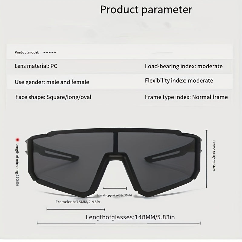Photochromic Sports Sunglasses Wrap Around UV400 Sun Shades