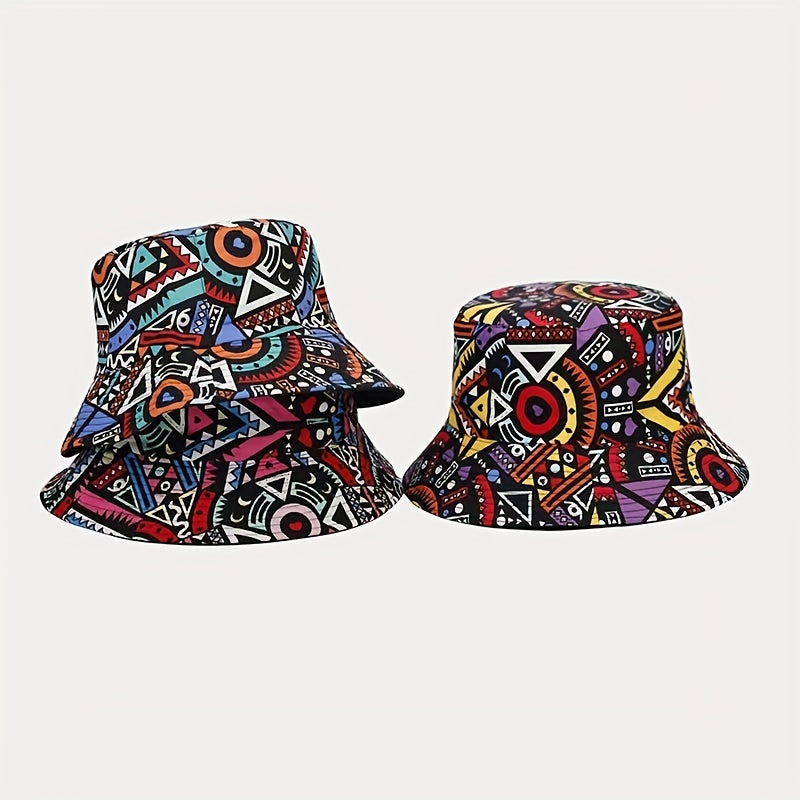Boho Double-sided Fisherman Hat for Vacation