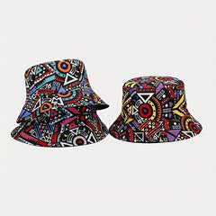 Boho Double-sided Fisherman Hat for Vacation