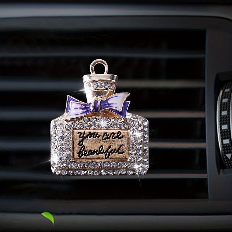 Diamond Mounted Car Air Freshener Clip Decoration