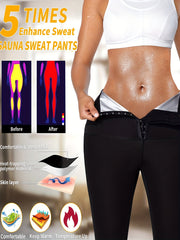 Sauna Body Shaper Leggings for Women with Tummy Control