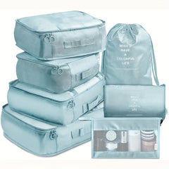 7pcs Luggage Packing Organizer Set Lightweight Toiletry Packing Cubes