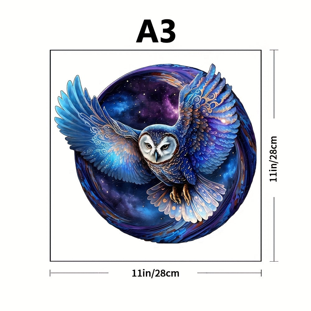 Window Owl Special Shaped Wooden Puzzle for Seniors