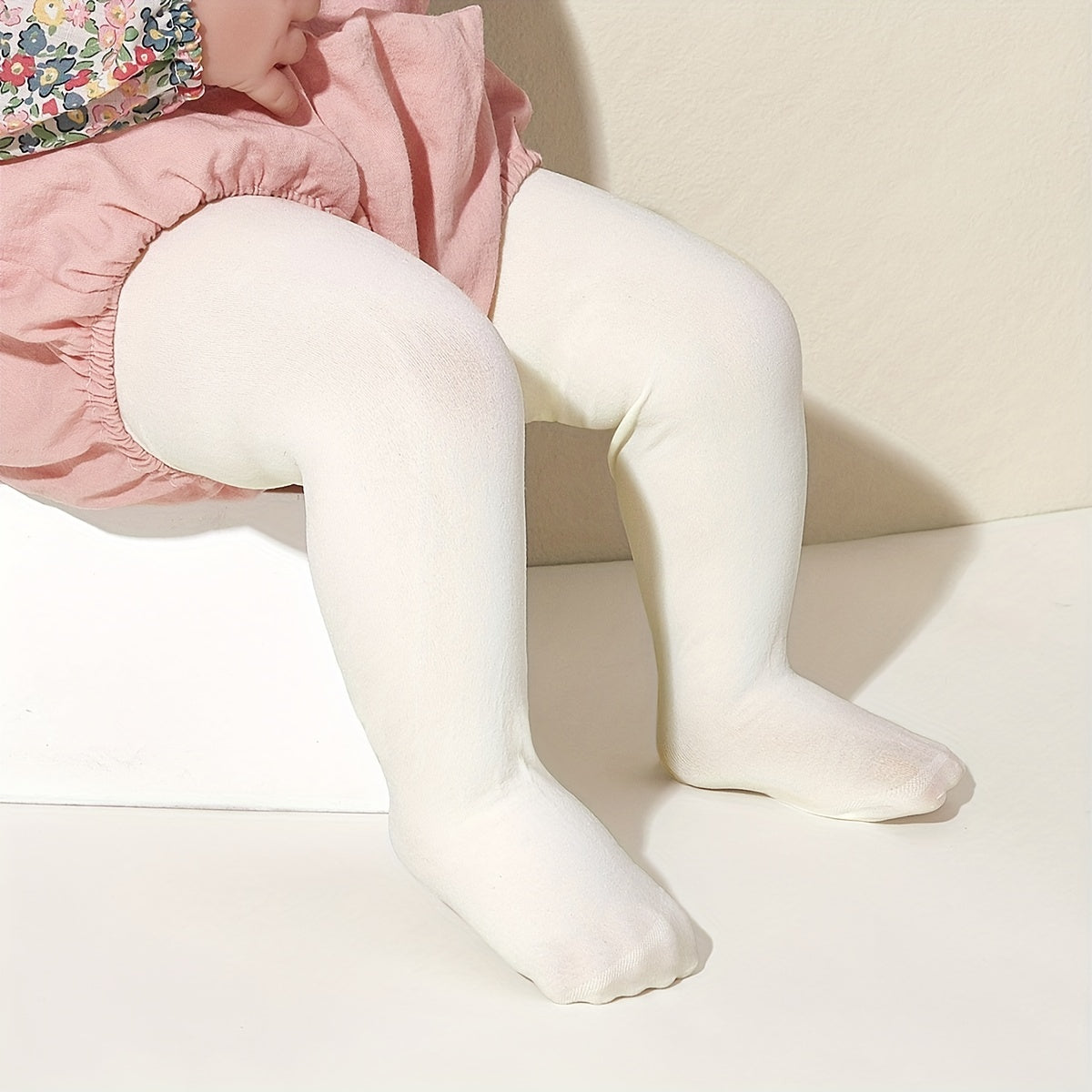 Baby Beige Stockings Summer Toddler Footed Pantyhose