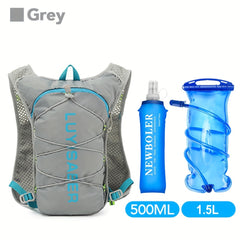 Reflective Sports Backpack w/Water Bag & Bottle