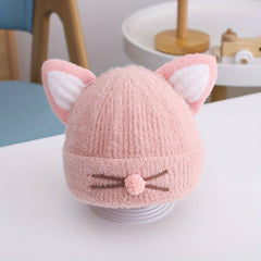 Kids Winter Knitted Hat with Ear Protector for Birthday Gift