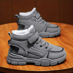 Boys Snow Boots Winter Casual Letter Print Magic Appliques Thermal