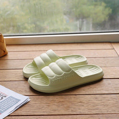 Women's Waterproof Solid Slides Soft Sole Indoor Shoes