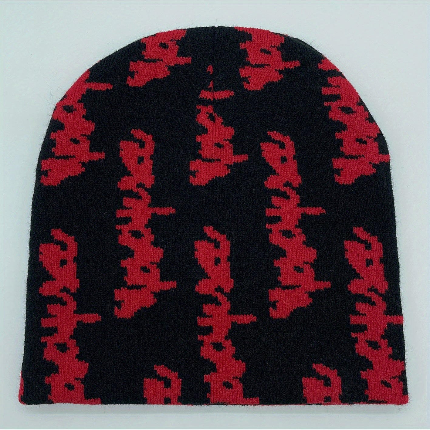 Y2K Jacquard Knitted Hat Hip Hop Outdoor Sports Streetwear