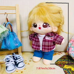 Cartoon Plush Doll Clothes and Accessories Set