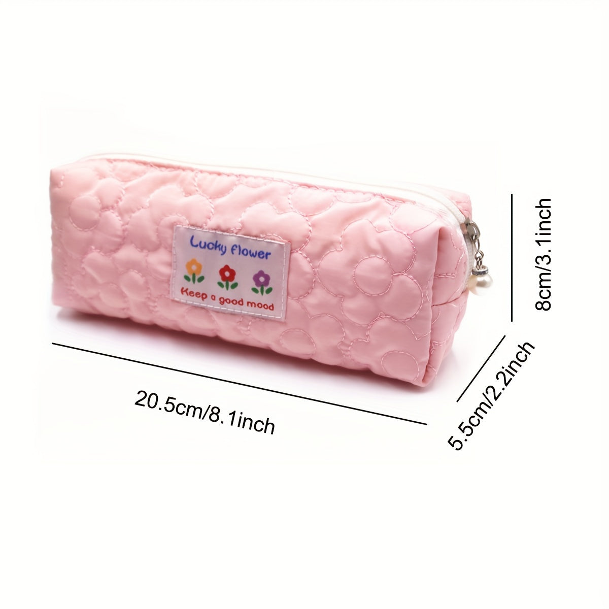 Flower Pattern Pencil Case Stationery Bag Large Capacity