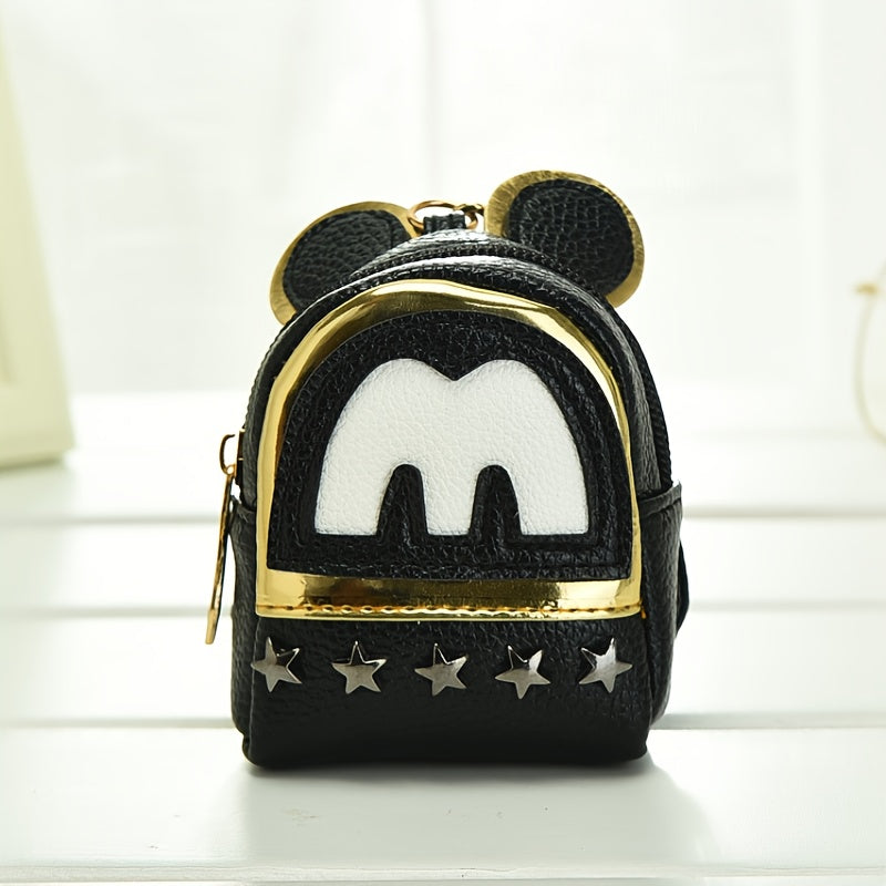Girls Cartoon Mouse Mini Coin Purse Zipper Wallet Holiday Gift
