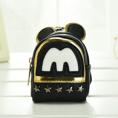 Girls Cartoon Mouse Mini Coin Purse Zipper Wallet Holiday Gift