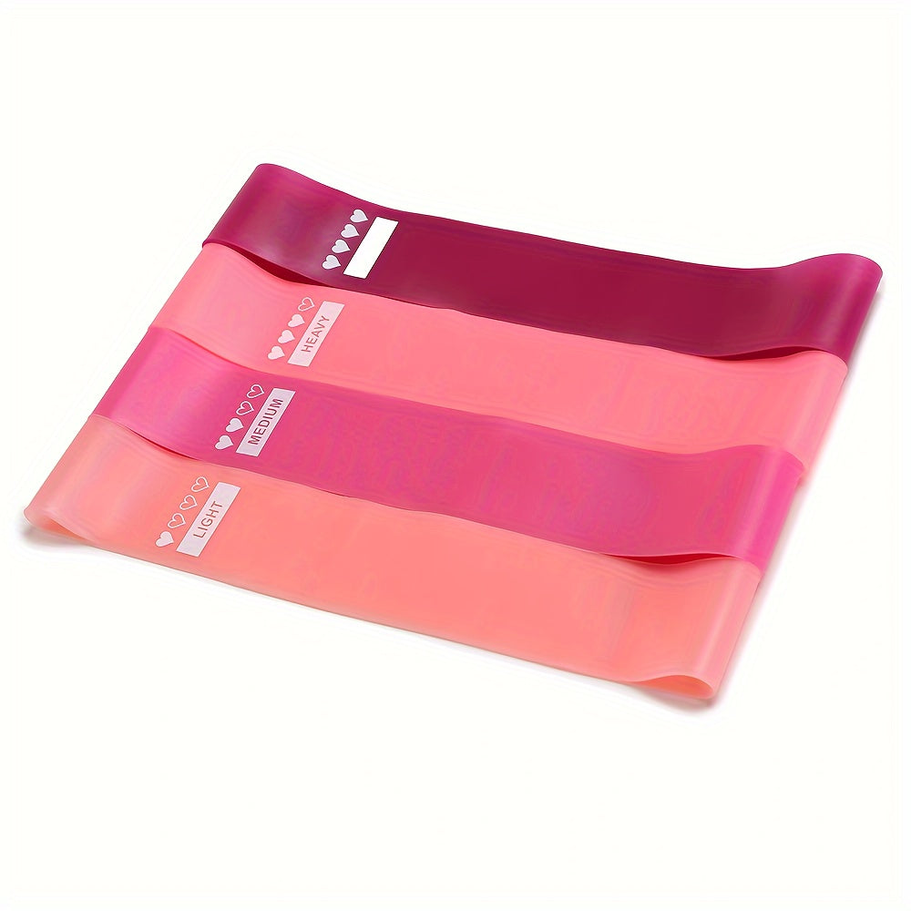 5pcs Solid Silicone Resistance Rope for Fitness Stretching Band