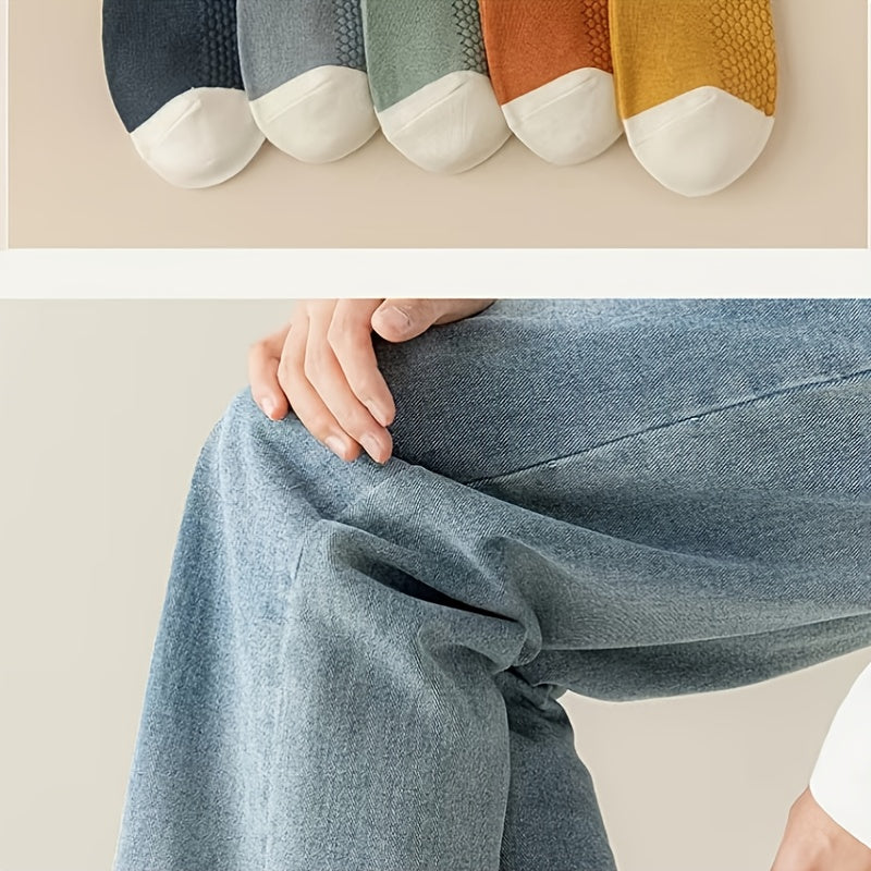 10 Pairs Men's Crew Socks Breathable Comfy Daily Wearing Sports Socks