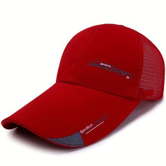 Men's Outdoor Sunshade Hat with Tidal Printing Breathable Mesh