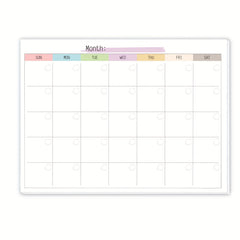12 Month Undated Planner Wall Calendar & Note Pad