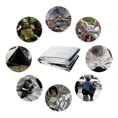 1pc PET Multifunctional First Aid Sunscreen Insulation Blanket