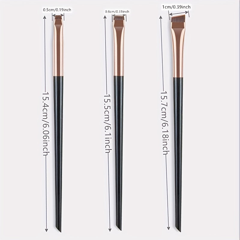 3Pcs Cosmetics Tools Kit Makeup Brushes Set Wooden Handle Beauty Brush