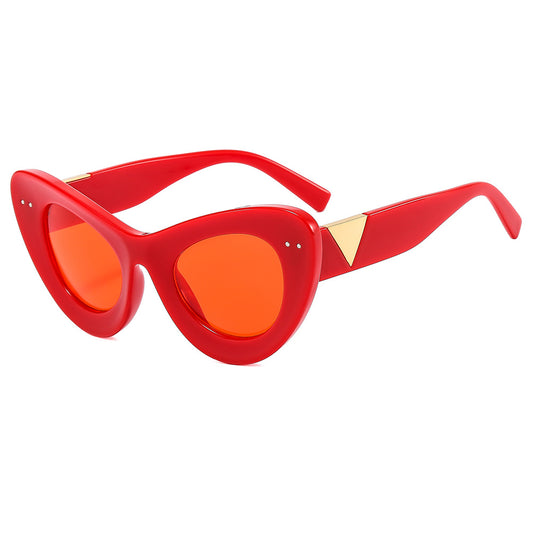 Women's Polarized Cat Eye Sun Glasses UV Blocking Shades