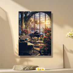 Seascape Piano Room 40 64x50 DIY Acrylic Painting by Numbers Kit