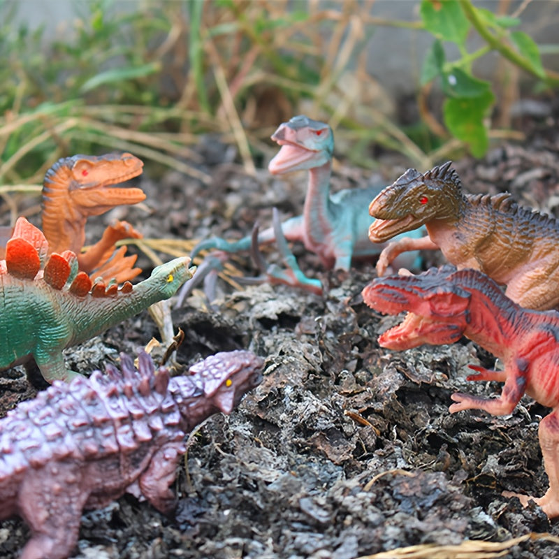 26pcs Dinosaur Toy Set for Kids with T Rex Triceratops