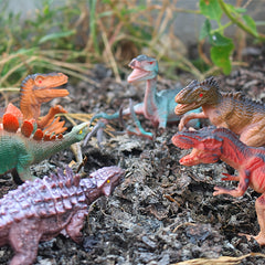 26pcs Dinosaur Toy Set for Kids with T Rex Triceratops