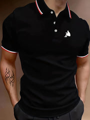 Men's Breathable Golf Short Sleeve Shirts Sports Top