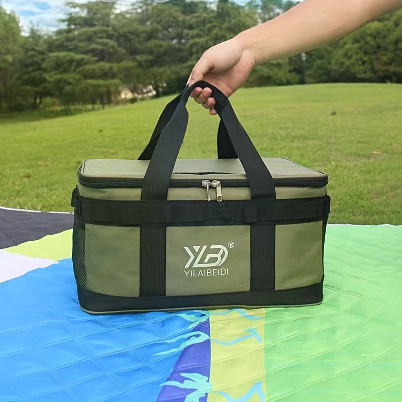 Camping Storage Bag Portable Picnic Set Insulated Outdoor Ice Pack