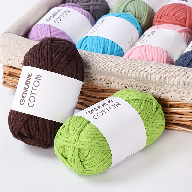 2pcs Heart Filling Cotton Hand Woven Coarse Wool Yarn Ball Crochet DIY Thread
