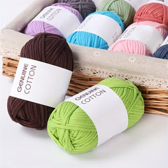 2pcs Heart Filling Cotton Hand Woven Coarse Wool Yarn Ball Crochet DIY Thread